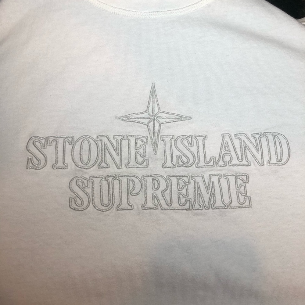 Supreme Stone Island Embroidered S/S Top